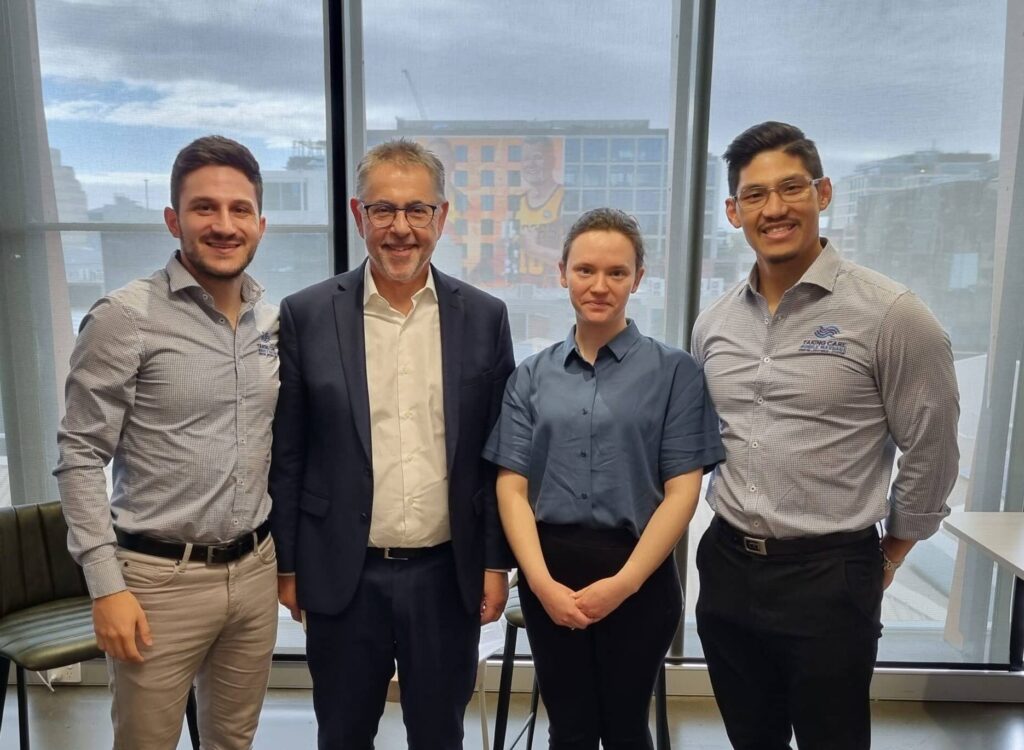 Taking Care Mobile Massage Team from Melbourne Brisbane Sydney with Dr Norman Swan